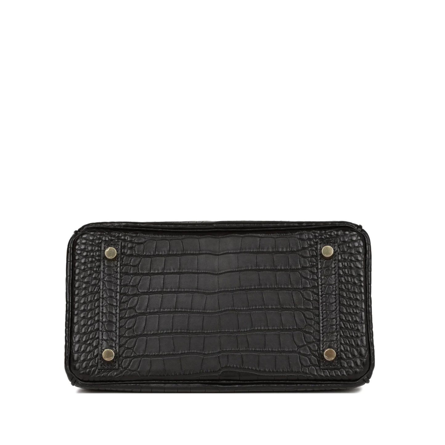 Hermès Cow Leather Birkin 25 Handbag – Black with Golden Hardware
