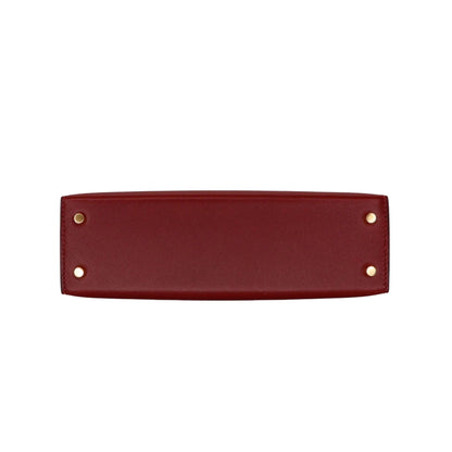 Hermès Mini Kelly 19 Premium Cow Leather Silver Hardware