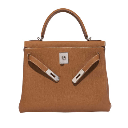 Hermès Kelly 25 Premium Cow Leather Silver Hardware