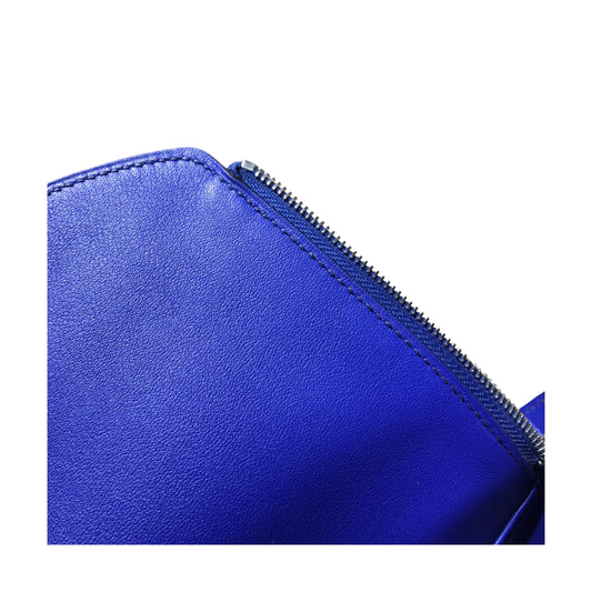 Hermès Lindy 26 Blue Electric Swift Leather Silver Hardware