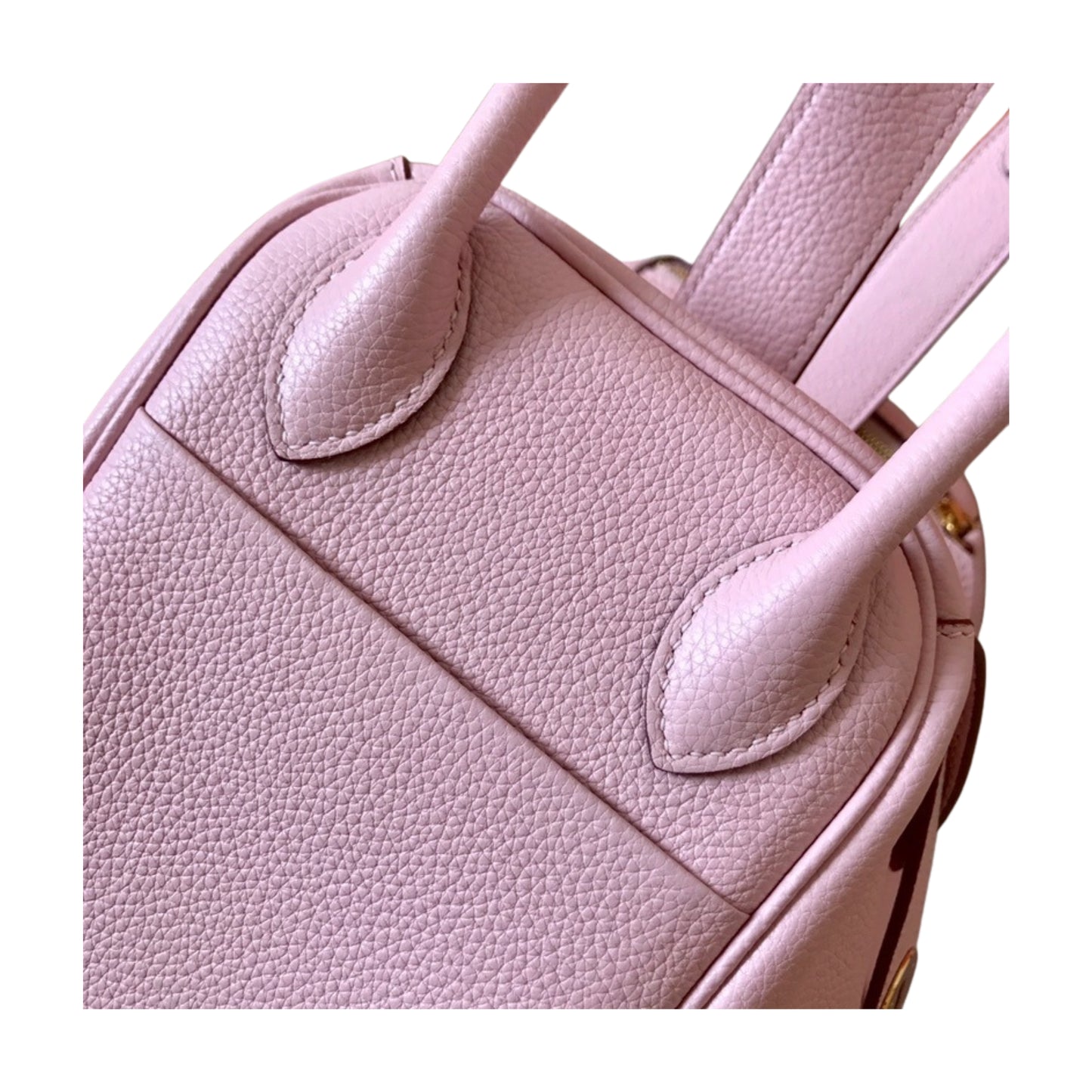 Hermès Lindy 26 Cherry Blossom Pink Calfskin Cow Leather Golden Hardware