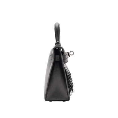 Mini Kelly 19 Premium Cow Leather Handbag with Tassel Detail