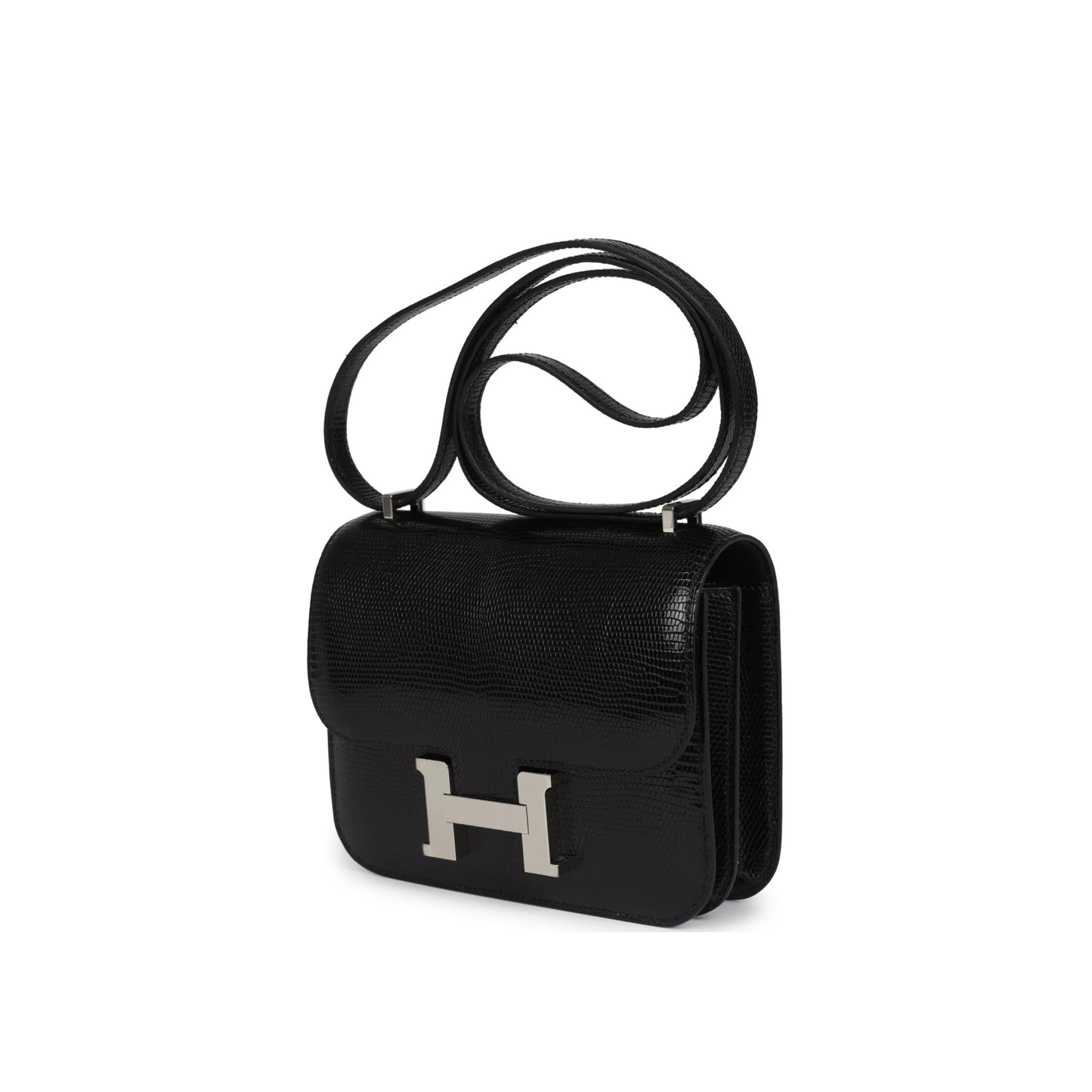Hermès Constance 19 Black Cow Leather Silver Hardware