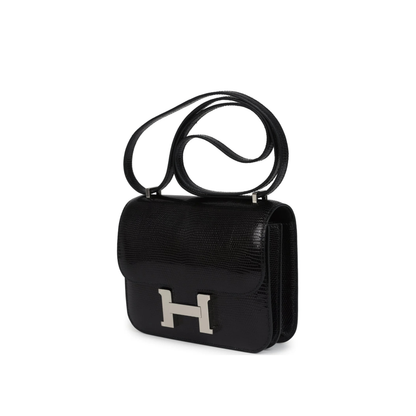 Hermès Constance 19 Black Cow Leather Silver Hardware