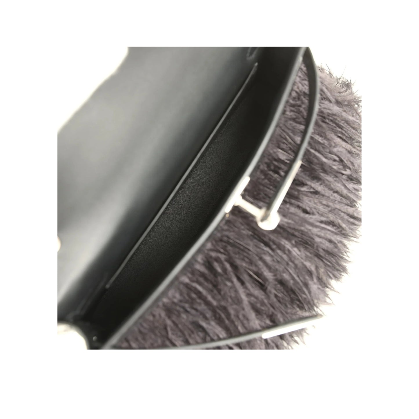 Hermès Kelly Elan Black Premium Cow Leather Silver Hardware