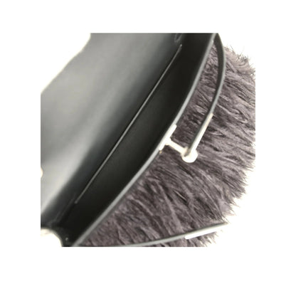 Hermès Kelly Elan Black Premium Cow Leather Silver Hardware