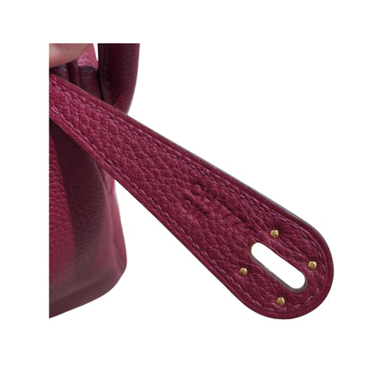 Hermès Lindy 26 Imported Red Wine Cow Leather