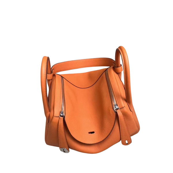 Hermès Lindy 26 Orange Cow Leather Golden or Palladium Hardware