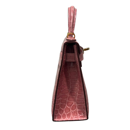 Hermès Mini Kelly II Premium Cow Leather Hand-Sewn Luxury Handbag