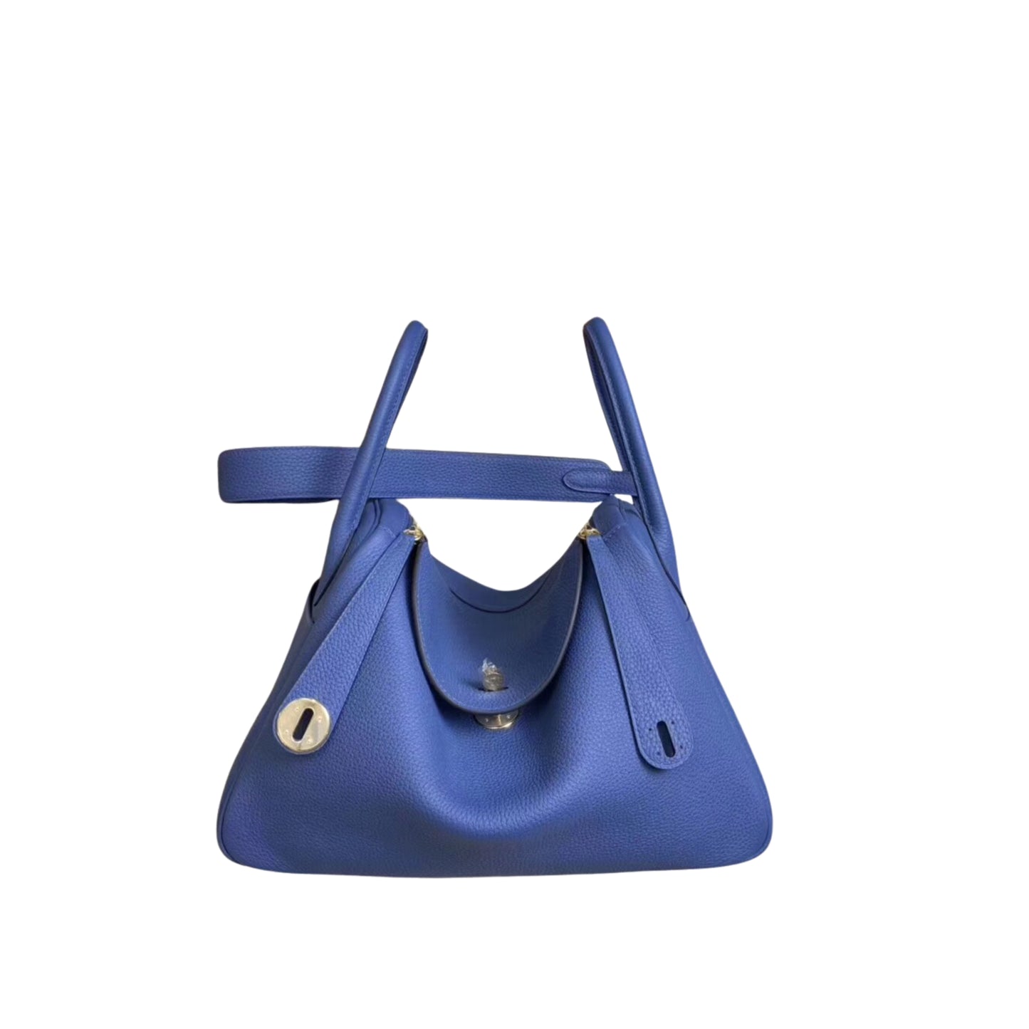 Hermès Lindy 26 Agate Blue Togo Calfskin Leather Golden Hardware