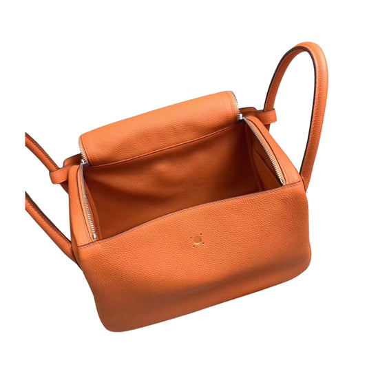 Hermès Lindy 26 Orange Cow Leather Golden or Palladium Hardware